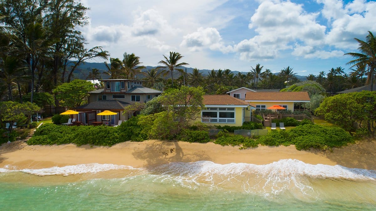 Hawaiian Island Huts On The Ocean